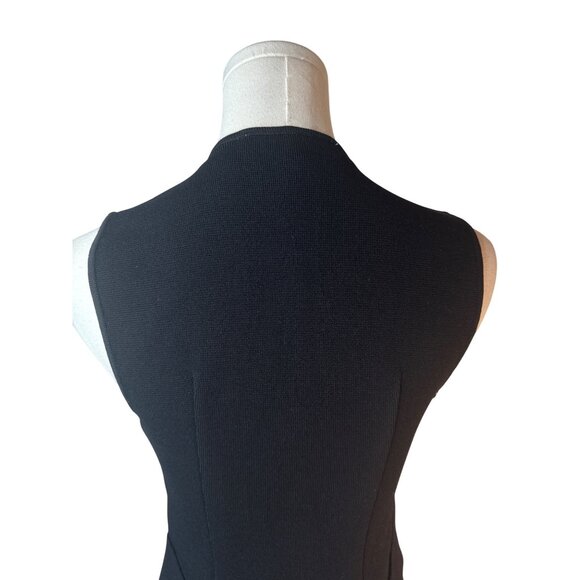 ZARA Black Small Vest With Button Closure Fitted Knit Design - Picture 7 of 14